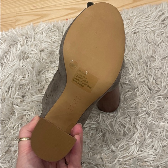 1. State Taupe Suede Ankle Booties brand new women’s 7.5 - Picture 5 of 12